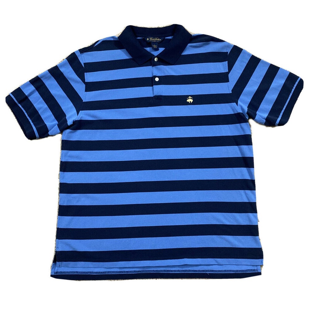 Brooks Brothers Performance Polo Knit Size XL Blue